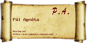 Pál Agnéta névjegykártya