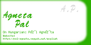 agneta pal business card